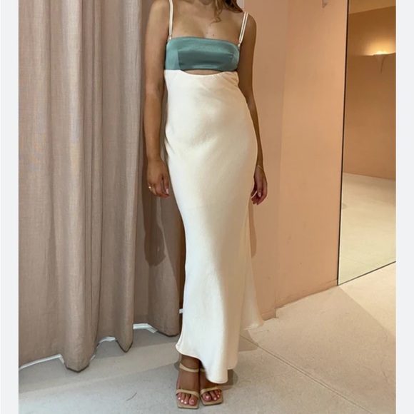 Sold out - Bec And Bridge Carrie Maxi Dress In Multi Green. Worn once - Picture 7 of 8